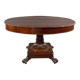 Oval Empire-style table with a central pedestal, 19th century.