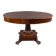 Oval Empire-style table with a central pedestal, 19th century.