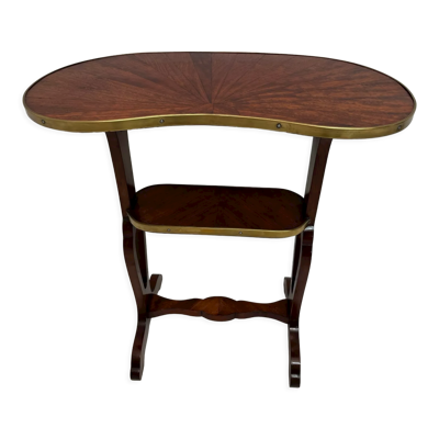 Table desserte rognon en placage d’acajou, style Louis XVI