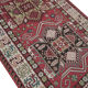 Tapis afghan Soumakh traditionnel en laine rouge Rug-122x183cm