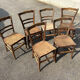 Studded bistro chairs with patterns