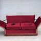 1970s, Danish 2-seater "Spanish" drop arm sofa, furniture velour.