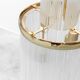 Vintage cascade chandelier in glass and brass – 1970s design