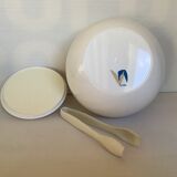 Old white ball ice bucket