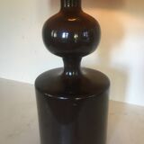 Spectacular lacquered turned wood lamp 1970