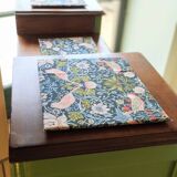 Art Deco Gin Buffet, painted in Farrow and Ball with a William Morris-inspired interior