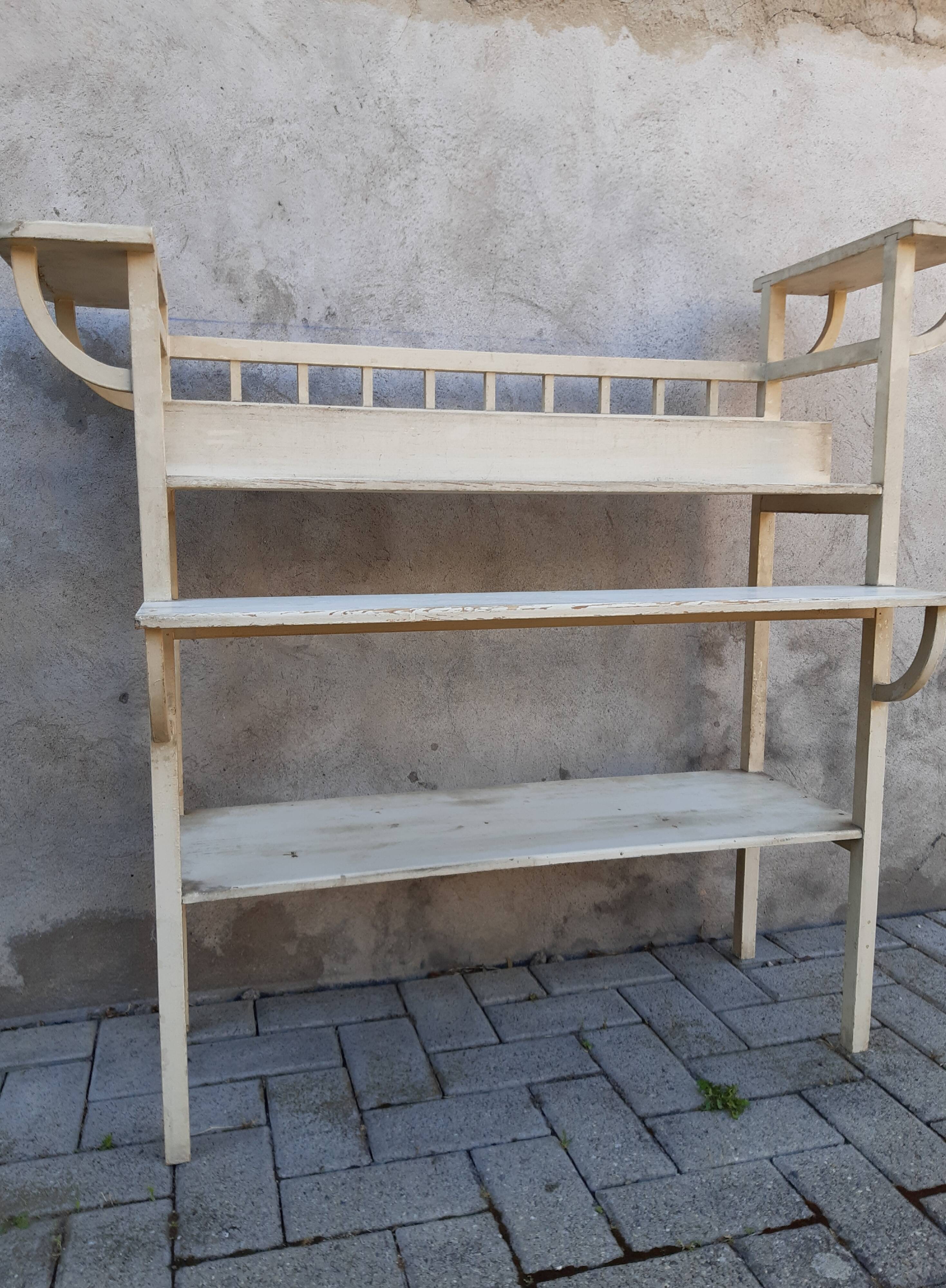 Porte plante art déco en bois