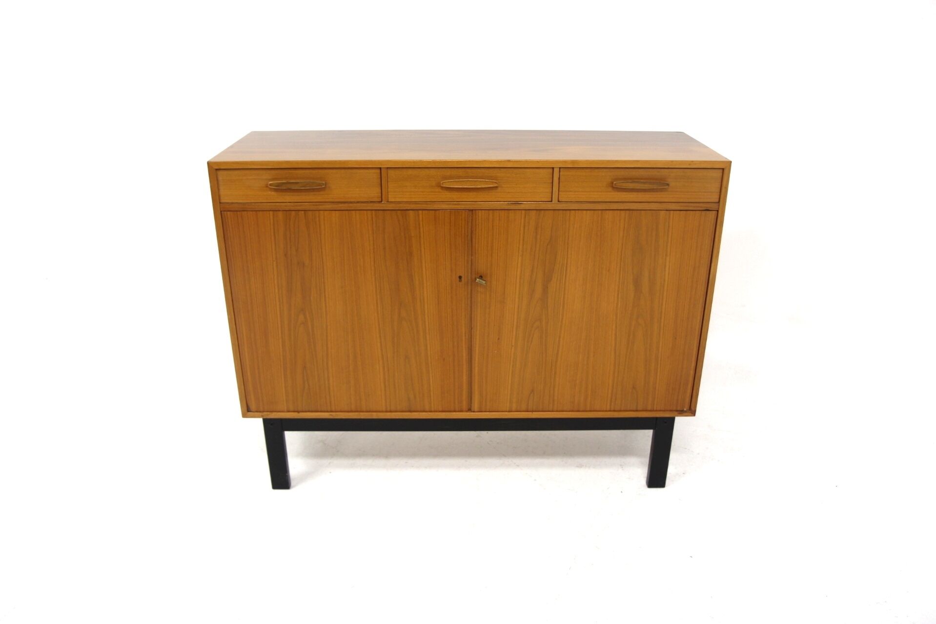Scandinavian walnut chest of drawers, Sweden, 1960
