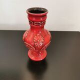 Red West Germany vase