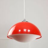 Italian Space Age Pendant in Plexiglass and Chrome, 1970s