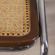 Set of 3 Vintage 1970s Chairs in Metal and Vienna Straw, Italian Design