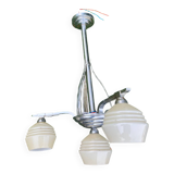 Art Deco 4-flame chandelier