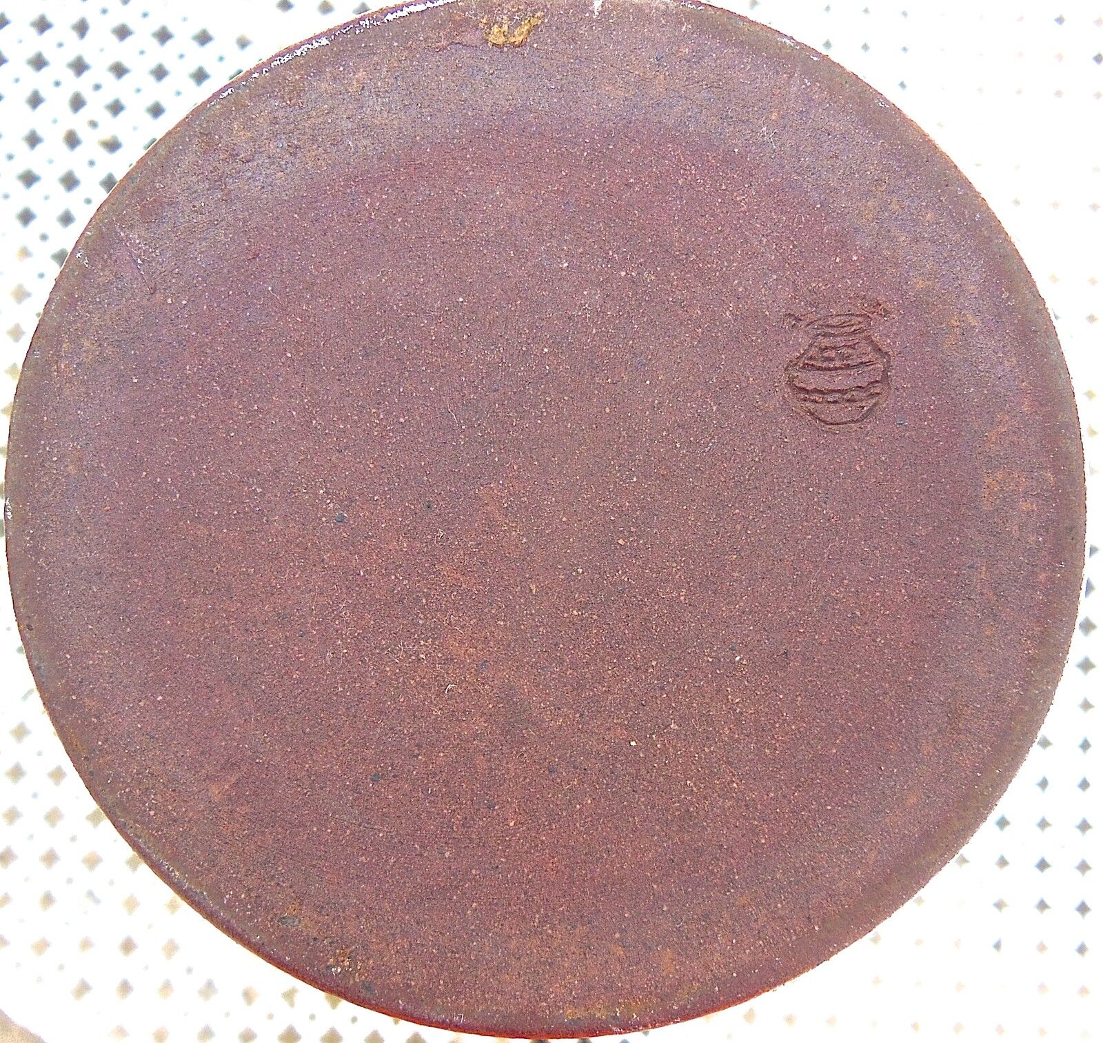 Enamelled ceramic roller vase