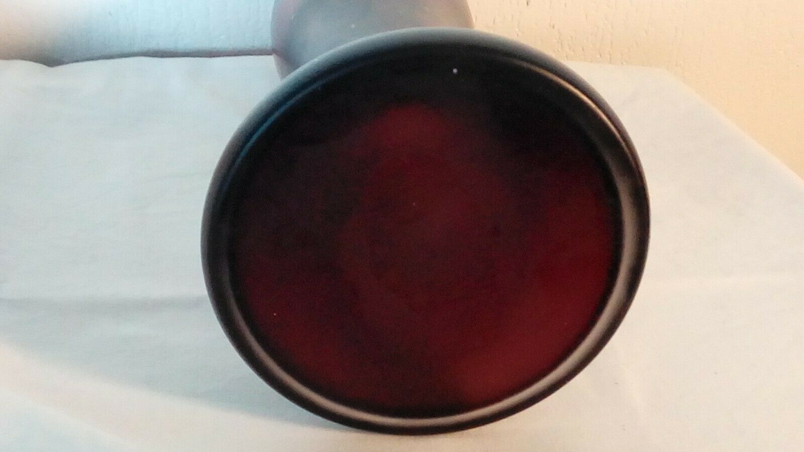 Vase in glass paste glass of the bresle