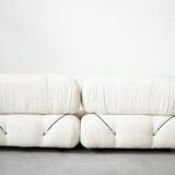 Camaleonda, B&B 2-seater sofa and 3-seater sofa in bouclè fabric, 1970