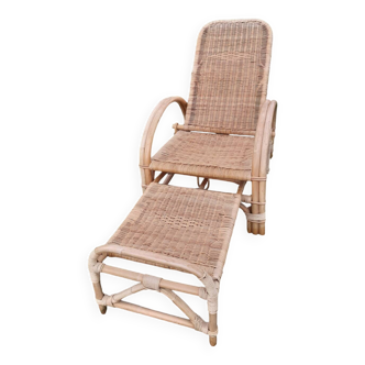 Fauteuil en osier