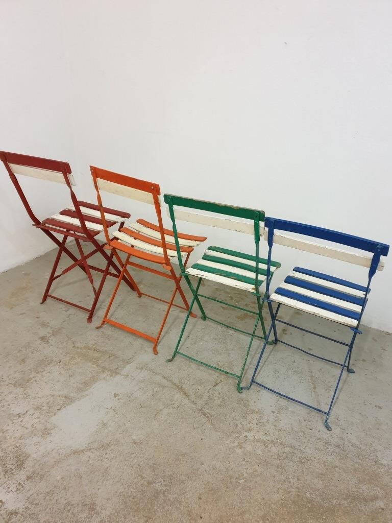 Bistro folding chairs garden