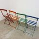 Chaises pliantes de bistrot  jardin