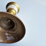 Brass and mother-of-pearl bougeoir