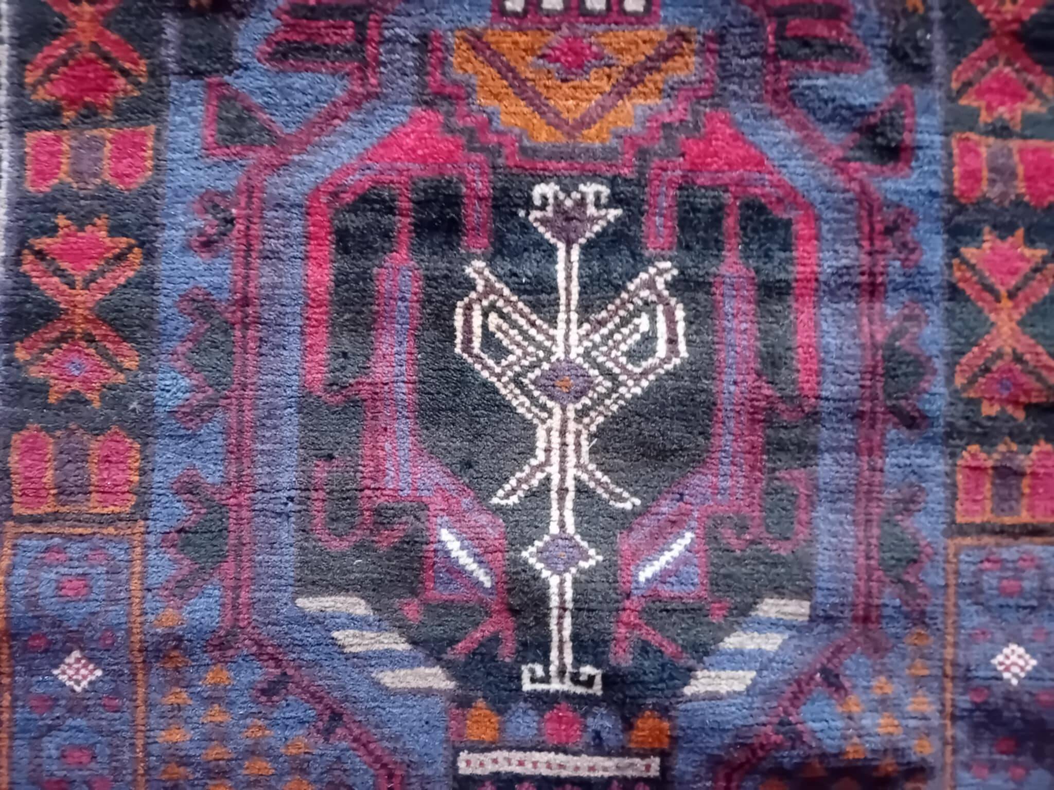 Tapis Beloutch Afghan fait main 138x83cm