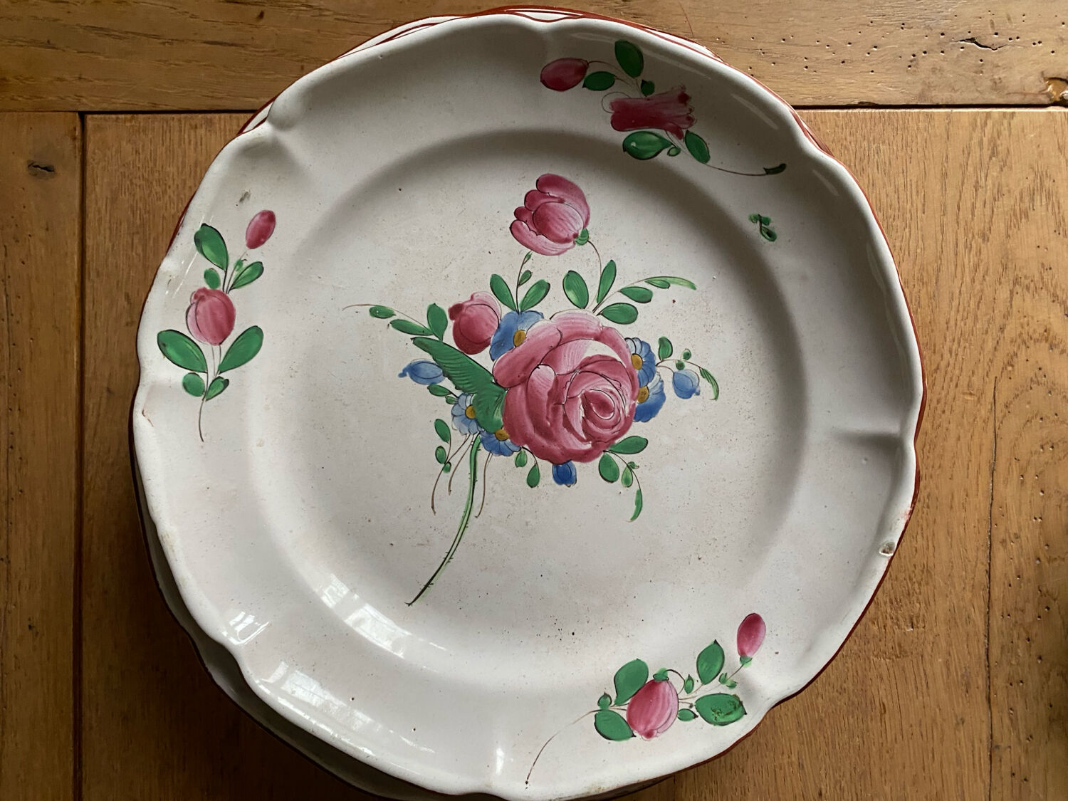 Antique Eastern earthenware plates