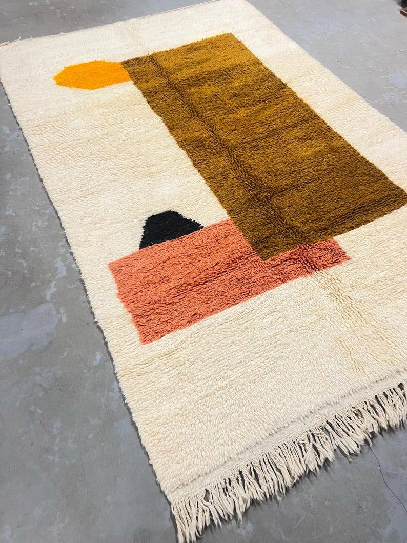 Berber Beni Ouarain wool rug size 250cmx150cm