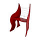 Chaise design par Marleen Booy, 1993