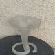 Corolla vase in antique frosted glass