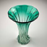 Vintage green Murano vase, Italy, 1970s
