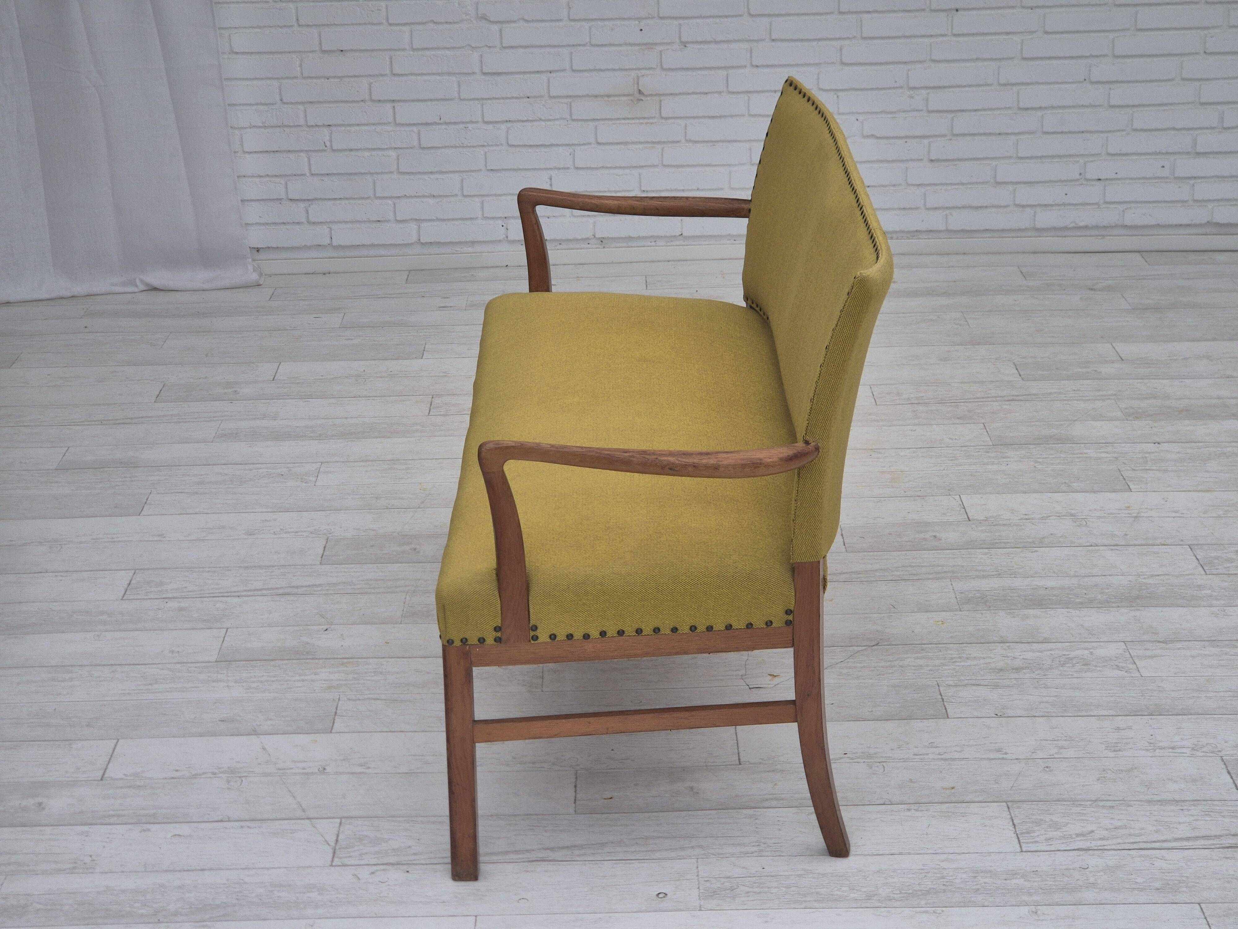 Canapé 2 places danois des années 1950 par Ehapa Møbler, état d'origine.