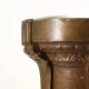 Old classical style column in painted terracotta, Italy, 19th century.