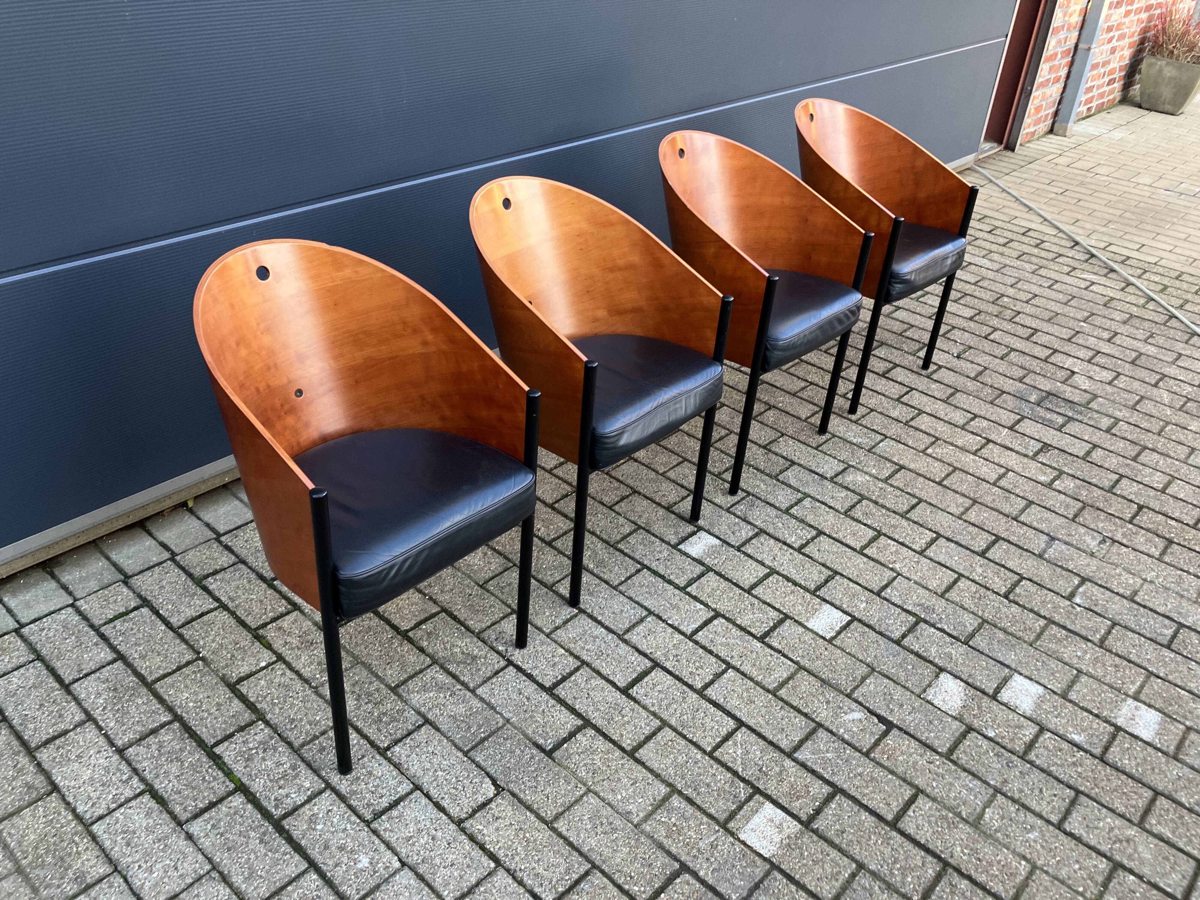 4x originaux chaises Costes Philippe Starck Aleph Driade