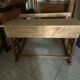 Double wooden school desk