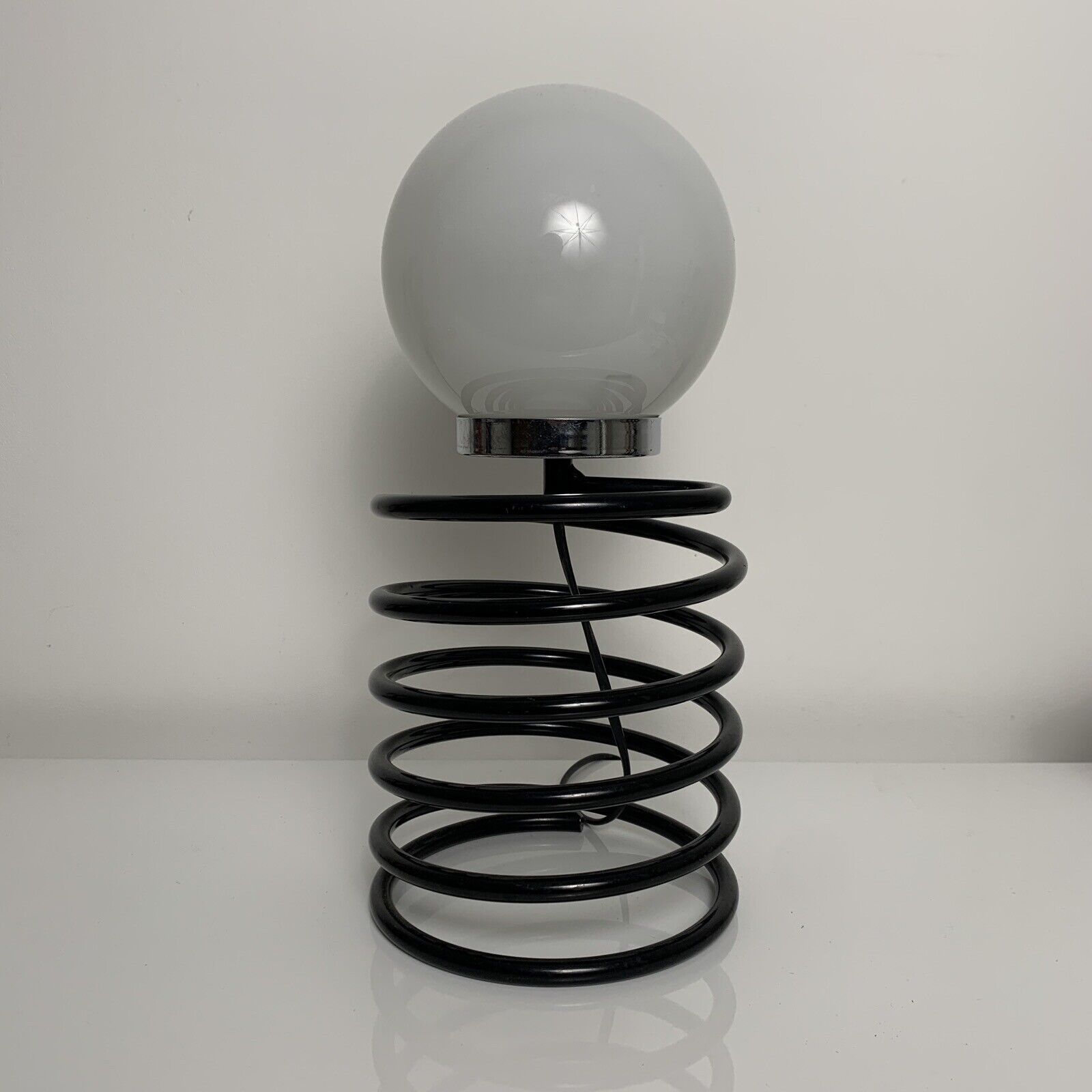 Vintage spring lamp black style Ingo Maurer Grand Modele