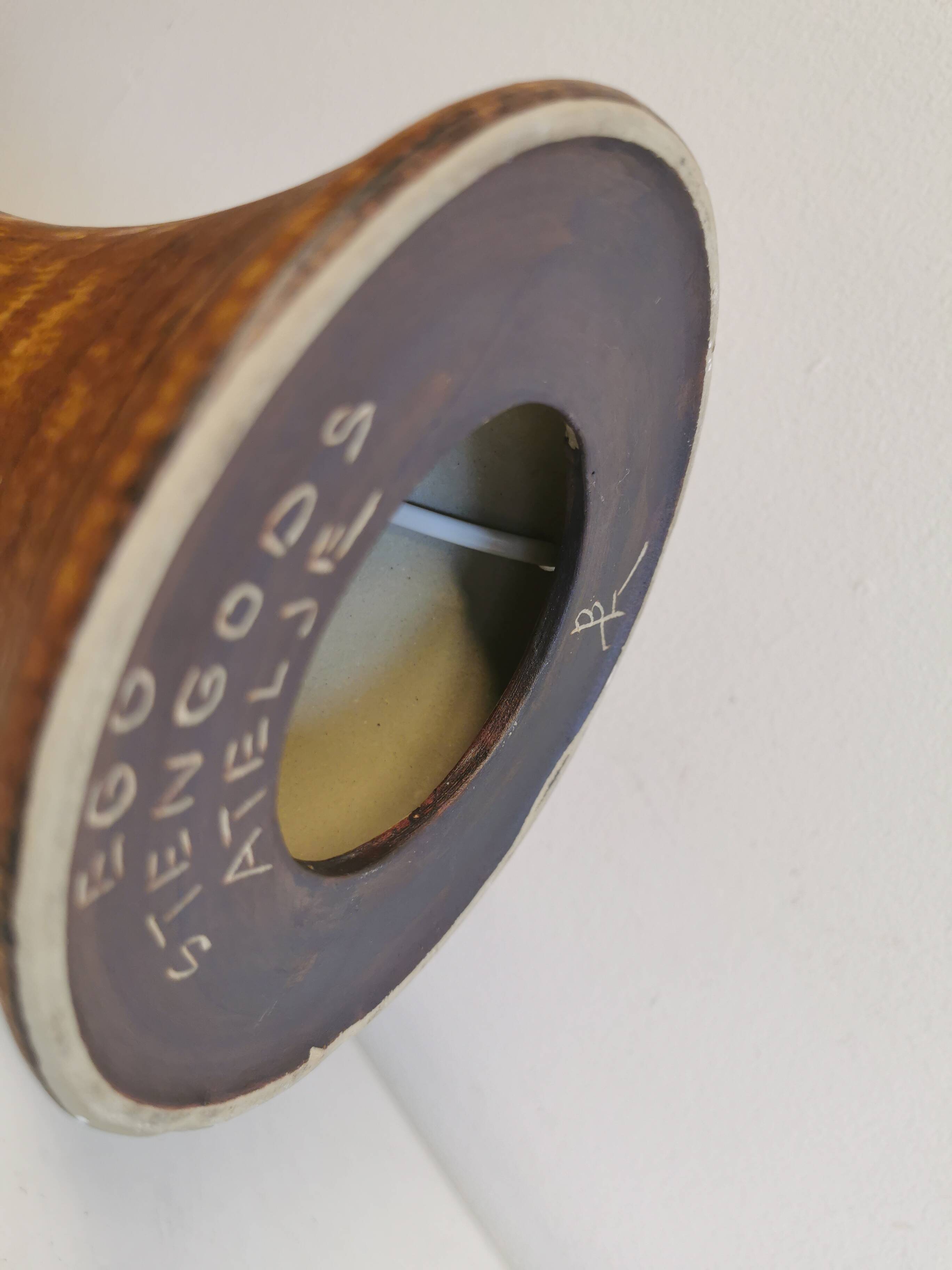 Ceramic table lamp.  Designed by Bruno Karlsson (BK) for Ego Stengods Ateljé in Sweden.