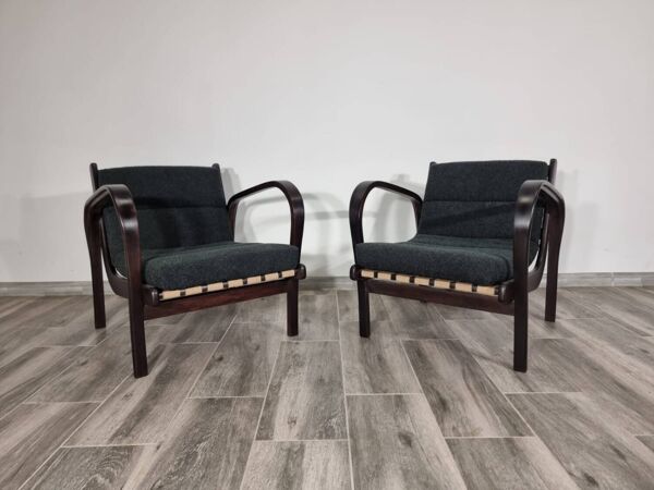 Fauteuils par K. Kozelka & A. Kropacek, Set de 2, 1950s, Set de 2