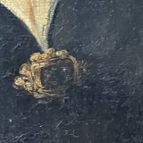 Ancien tableau portrait peinture à l’huile vers 1840