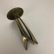 Brutalist Brass Metal Candleholder by Klaus Ullrich for Faber & Schumacher 1950s