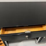 Bureau moderniste tchécoslovaque en chrome et bois, années 1950, Europe