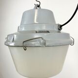 Grey Industrial Cast Aluminium Pendant Lamp, 1980s