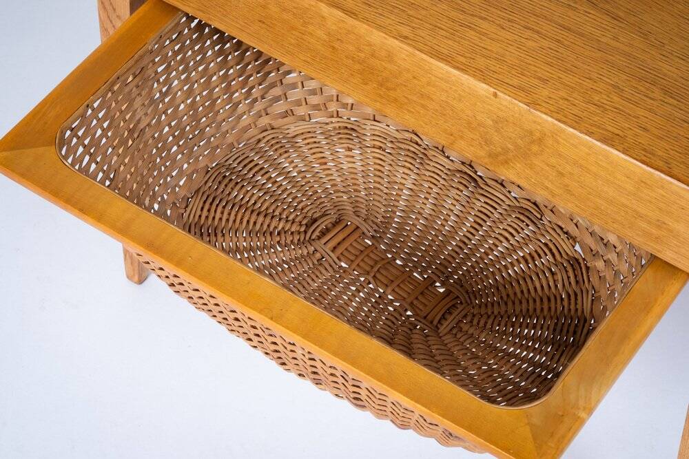 Table d'Appoint en Chêne par Severin Hansen pour Haslev, 1950s