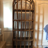 Rattan bamboo shelf
