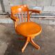 Office armchair called "American" vintage swivel Thonet in light beech - 50s