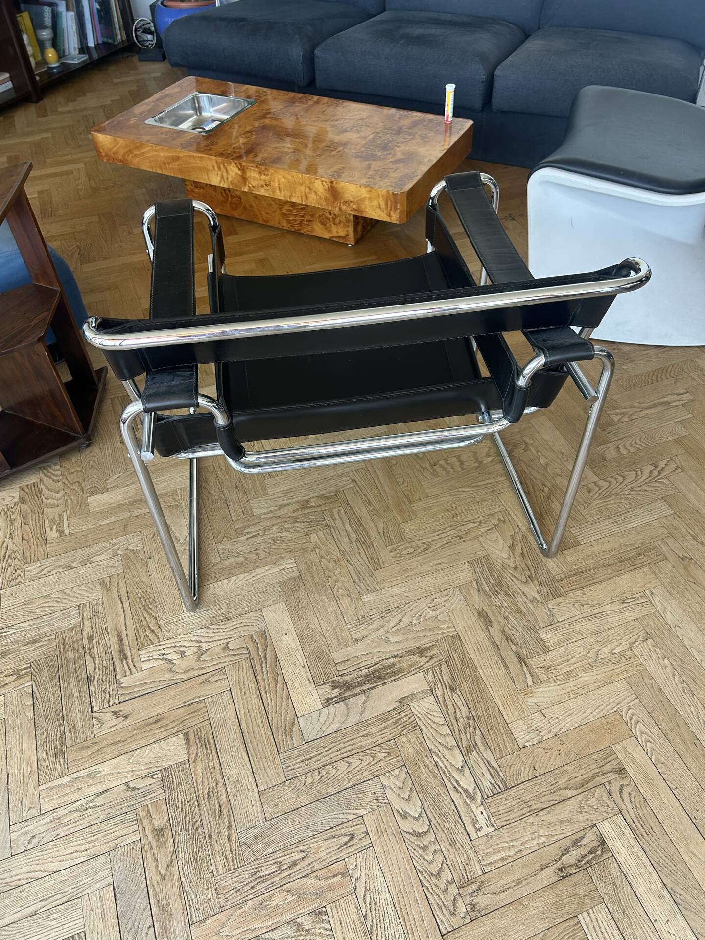 Wassily B3 armchair by Marcel Breuer, Gavina edition