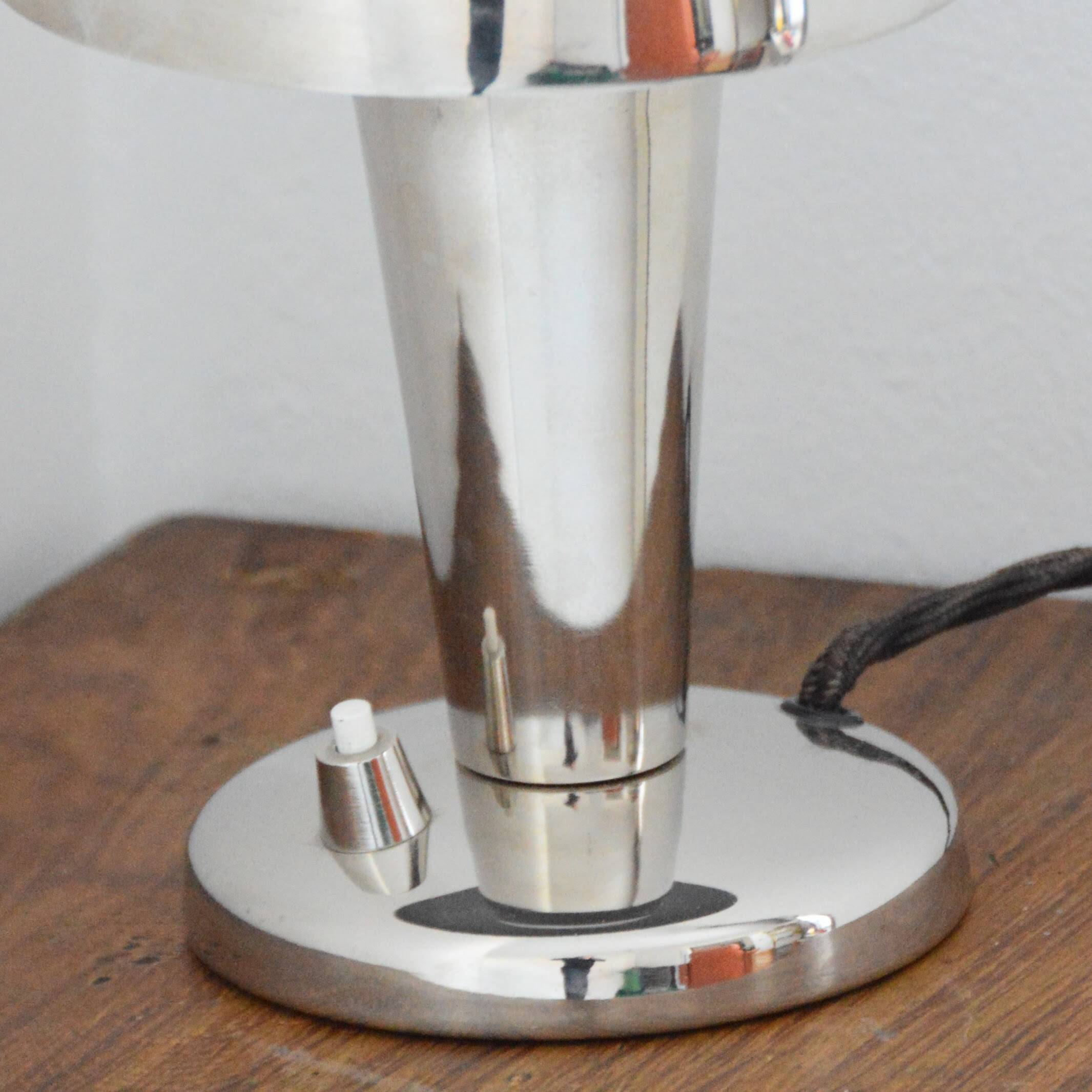 Chrome mushroom table/bedside/desk lamp 1950s