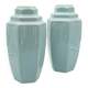 Blue art deco vase odyv celadon