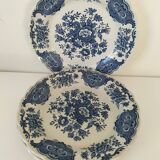 4 assiettes à dessert anglaises Ridgway Windsor bleues – Staffordshire