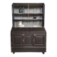 Buffet gris 1910 | Garde-manger ancien aux accents dorés
