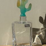 Daum cactus Hilton Mc Connico crystal whiskey decanter