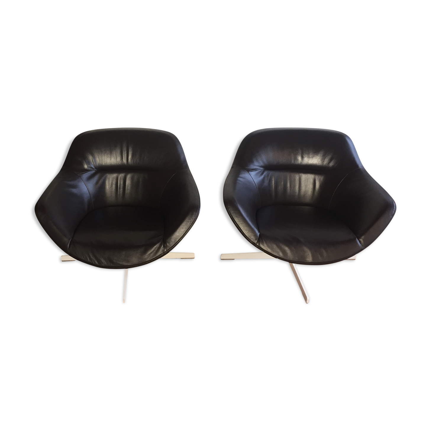 Set of 2 armchairs Auckland 277 designed by Jean Marie Massaud for Cassina